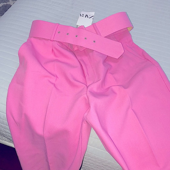 High waisted belted pants - Picture 16 of 17